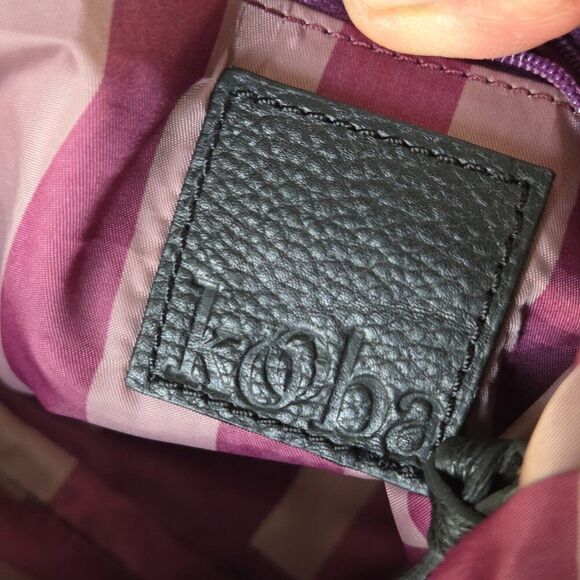 EUC LIKE NEW KOOBA BLACK PEBBLED GENUINE LEATHER LARGE TOTE BAG - Picture 12 of 16